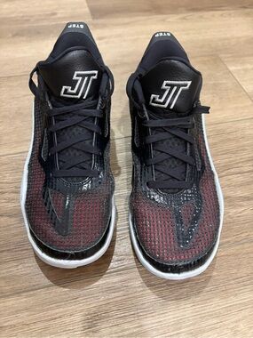 Jordan Black Sneakers with Red Accents